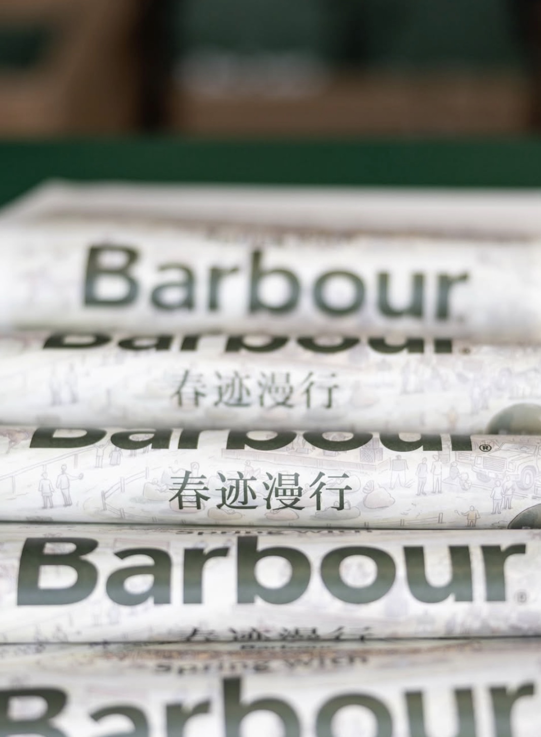 Spring with Barbour branded newspapers