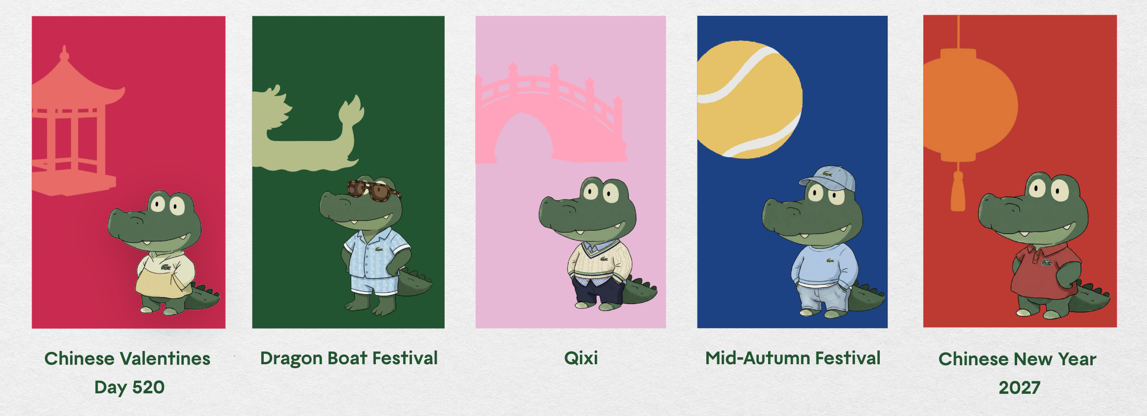 Codi campaign applications across five Chinese cultural moments
